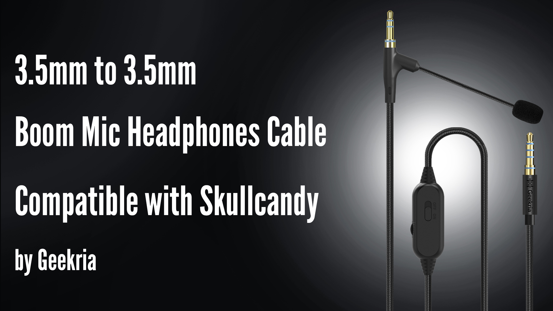 Amazon.com: GEEKRIA Boom Mic Headphones Cable Compatible with